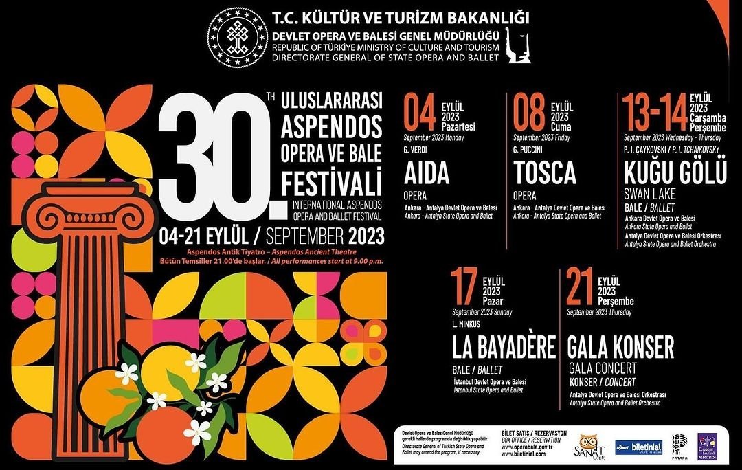 antkulturturizm's tweet photo. Devlet Opera ve Balesi Genel Müdürlüğünce bu yıl 30'uncusu düzenlenen Uluslararası #Aspendos Opera ve Bale Festivali'nin biletlerini Haşim İşcan Kültür Merkezi ve Cumhuriyet Meydanı gişelerinin yanısıra https://t.co/nNmMOpZ9BG adresinden temin edebilirsiniz.
#festival #operabale https://t.co/IGhUNkvZ0u