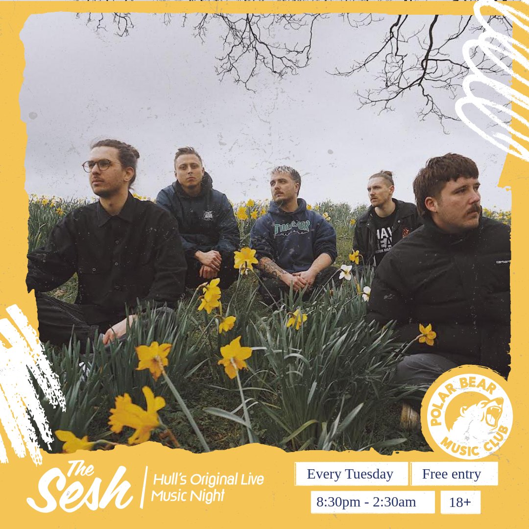 PolarBearRoars's tweet photo. THE SESH!
EVERY TUESDAY AT @PolarBearRoars 
FREE ENTRY / 18+
LIVE MUSIC - DJS TIL LATE

LINE-UP (15.08.23)
10:40PM - @TheMatchboxBand 
9:50PM - @Copingband 
9:00PM - American Daughters

+ THE SESH AFTERPARTY DJS TIL 2:30AM
#Hull https://t.co/cS4T2CJmI0