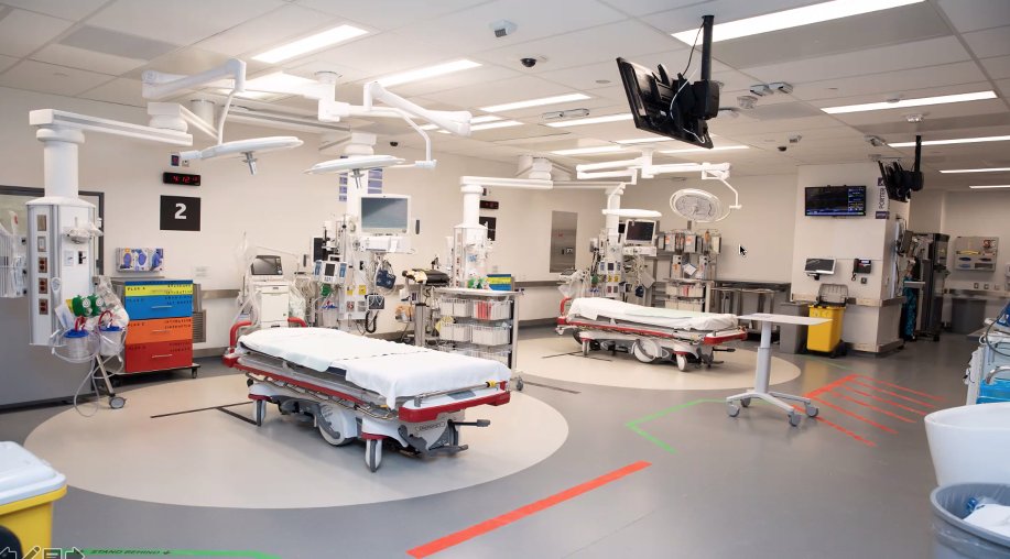 Lessons learned from simulations, debriefs and video review = best in class trauma design
Debriefs tell you about interpersonal &amp; comms issues
Video reviews tell you about space &amp; equipment issues