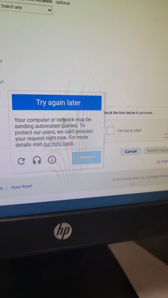 cort86's tweet photo. @Google needs to retire recaptha it has made its way into the top three most annoying hindrance to me getting work done https://t.co/rNVYDXoWnH