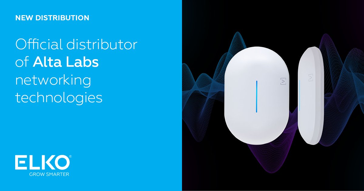 ELKO_Group's tweet image. We have become an #OfficialDistributor of new but experienced enterprise WiFi and network switching manufacturer - @AltaLabsInc. Initially, Alta Labs offers WiFi 6 access points, which in September will be joined by switches. elkogroup.com/news/elko-to-d…