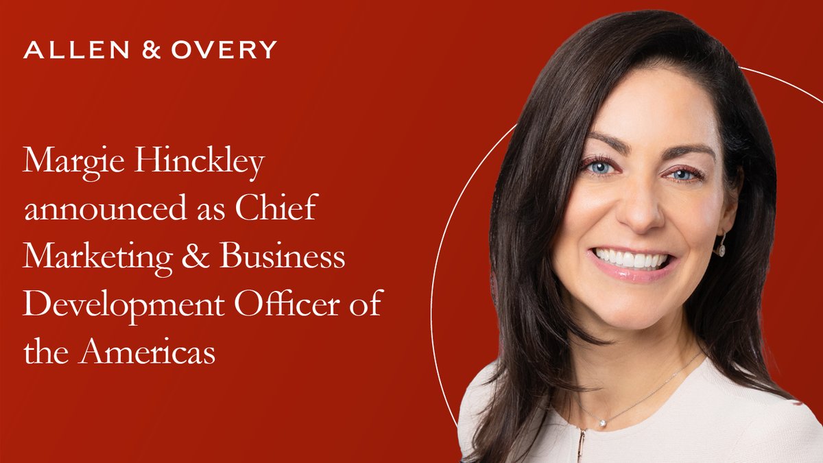 Our investment in the U.S. is again strengthened with the addition of Margie C. Hinckley as Chief Marketing & Business Development Officer of the Americas, based in our New York office. Read more: ow.ly/oHsp50PyxkS #BusinessDevelopment #ClientRelations #WomenInMarketing