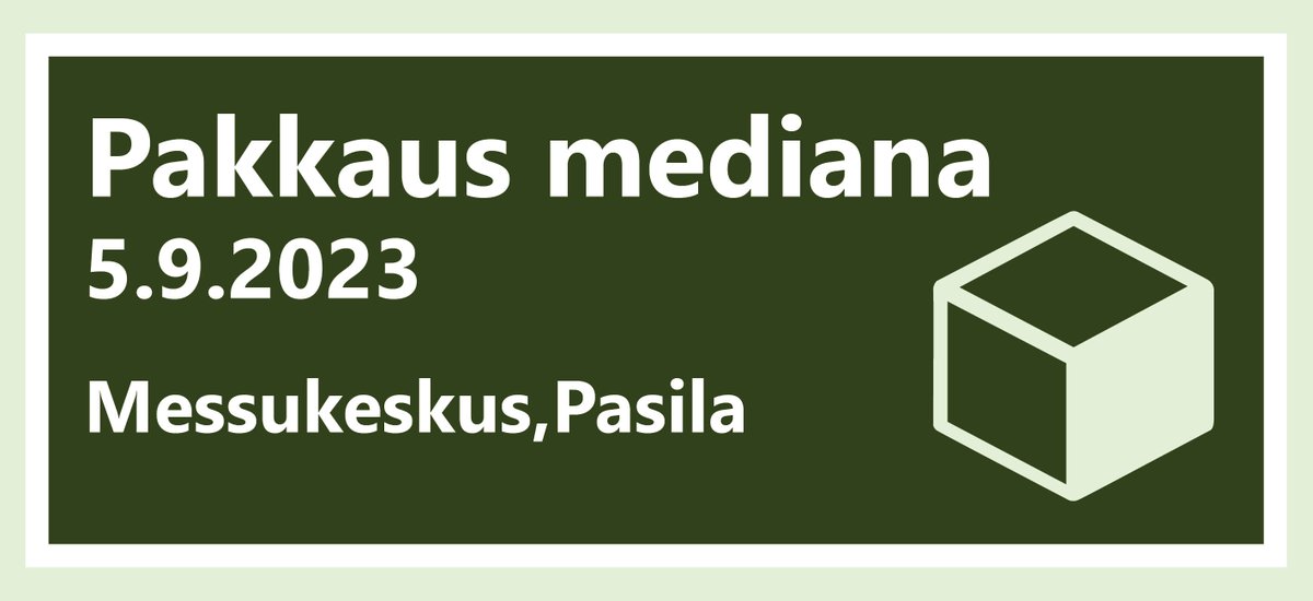 Millaisen viestin pakkaus vie brändiltä kuluttajille?Mikä on muuttunut ja miten pakkaus viestii tulevaisuudessa? Entä vastuullisuus?

Näitä käsitellään koulutuksessamme, jossa mm. <a href="/Janicky/">Jani Halme</a> @OutiOravainen <a href="/johannakohvakka/">Johanna Kohvakka</a> <a href="/AVStarcke/">Ari-Veli Starcke</a> @JanneKalli Lisätiedot: pakkaus.com/events/pakkaus…