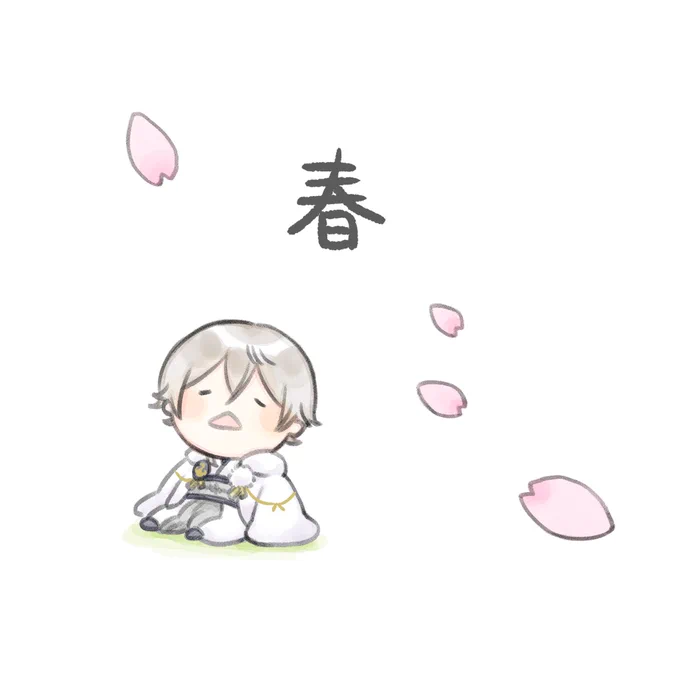 【8/20インテ 超閃華の刻 新刊】まんまるふわふわ、マシュマロっぽい刀剣男士。ましゅまろ男士たちが送る春夏秋冬の物語を描いた短めの絵本です。絵本としては第2弾ですが、単体で問題なく読めます。A5正方形/24p/フルカラー/600円(1/2) 