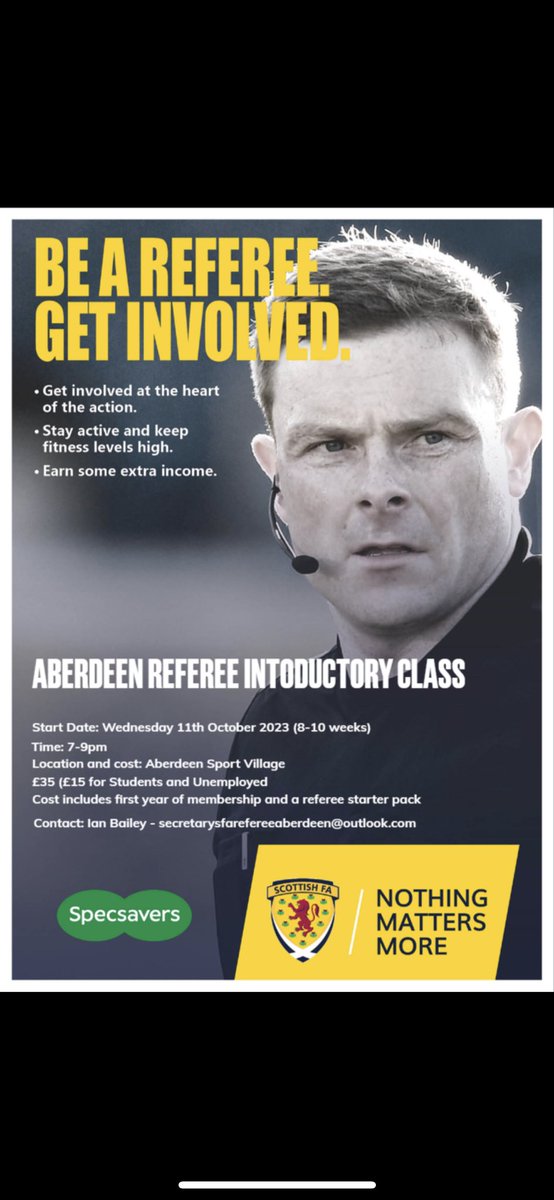 Aberdeen & District Referee Association tweet media