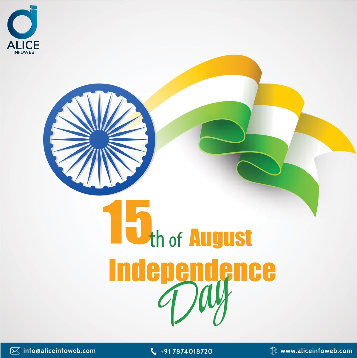 AliceInfoweb's tweet photo. Celebrate the free spirit of India May this Independence Day Fills your life with happiness and prosperity. Wishing everyone a very Happy Independence Day 2023!

#independenceday #india #freedom #prosperity #joy #IndependanceDay2023India https://t.co/lB31Oh9i2j