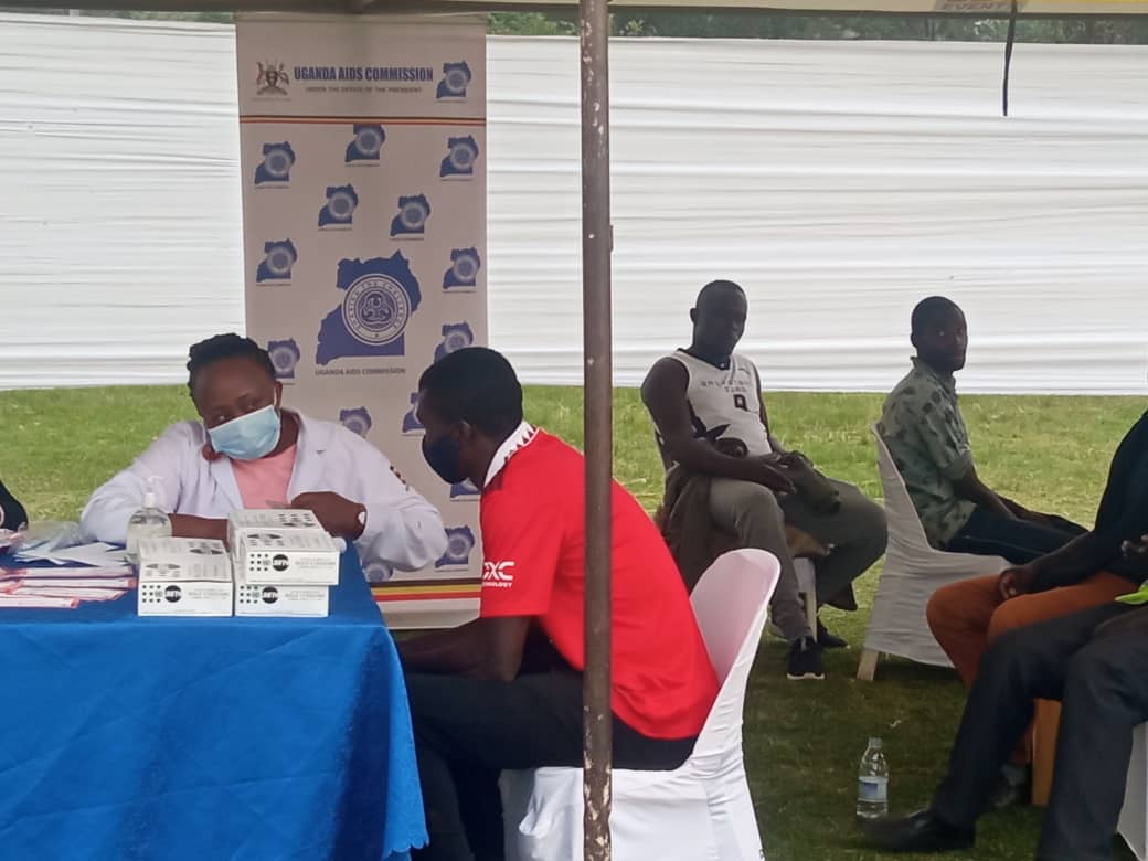 aidscommission's tweet photo. Cultural Leadership involvement continues to give us mileage in the #HIV response. The Empango Celebrations and Omupiira  Gwa'masaza (Cultural Sports Day ), presented us an opportunity reach the population with messages and HIV testing services in a bid to; #EndAIDS2030Ug https://t.co/WmLfiR5bbZ