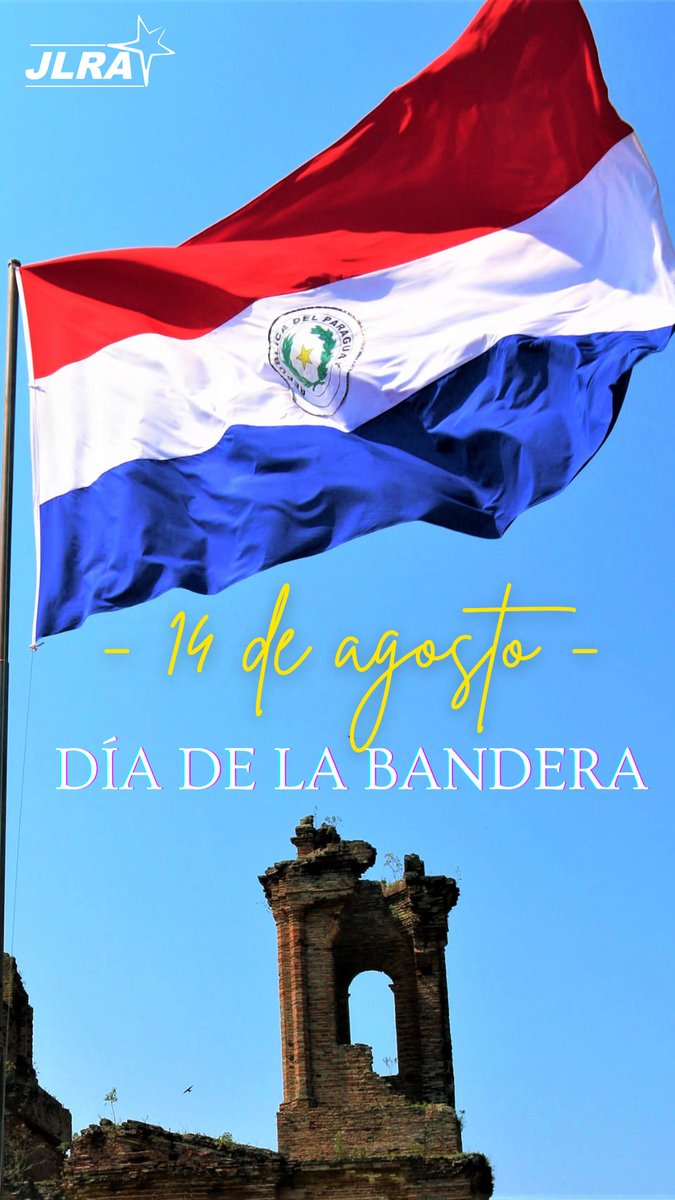JLRAPy's tweet photo. Cada 14 de agosto se celebra en el Paraguay el Día de la Bandera paraguaya, que es uno de los símbolos patrios más representativos de nuestro sentimiento patriótico.

Este estandarte está vigente desde noviembre de 1842, es el único del mundo con dos escudos diferentes {sigue} https://t.co/KTEi4FLfL7