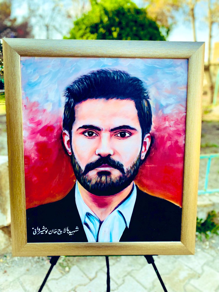 Ayeshaalamzehri's tweet photo. Shaheed Mir Balach Nousherwani’s portrait. He has been awarded with Tamgha E Shujaat Presidential Award over his sacrifice for the cause of humanity.
Order now to get your customise painting 🖼️. 
Retweet it &amp; help me to grow my passion towards art❤️‍🩹 https://t.co/YQrVIE9EZ6