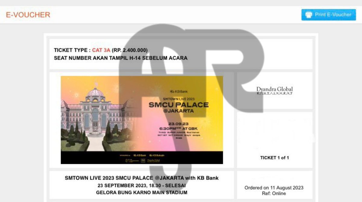 raivnbou's tweet photo. WTS CAT 3A SMCU IN JAKARTA
 (1 ticket) UNDERPRICE 1,6jt. Diurus sampe fisikkk

✅dp 50%, pelunasan setelah tukar tuket fisik

Dijual soalnya udh dapet section yang aku mau🥹

tag. wtb wtt wts cat 3A 

#SMTOWN_LIVE_2023_SMCU_PALACE_JAKARTA #SMTOWN2023 https://t.co/Q6Vl2HsKEB