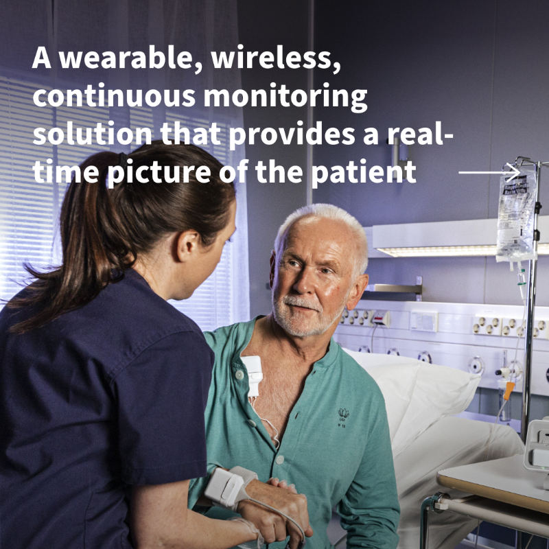 GEHealthCare's tweet photo. Introducing Portrait Mobile, cleared by the @US_FDA today! 👋

A wearable and wireless patient monitoring solution, providing clinicians with real-time continuous monitoring of patients, with a personalized view of their vitals.

#FlexAcuityMatters #FutureofHealthcare