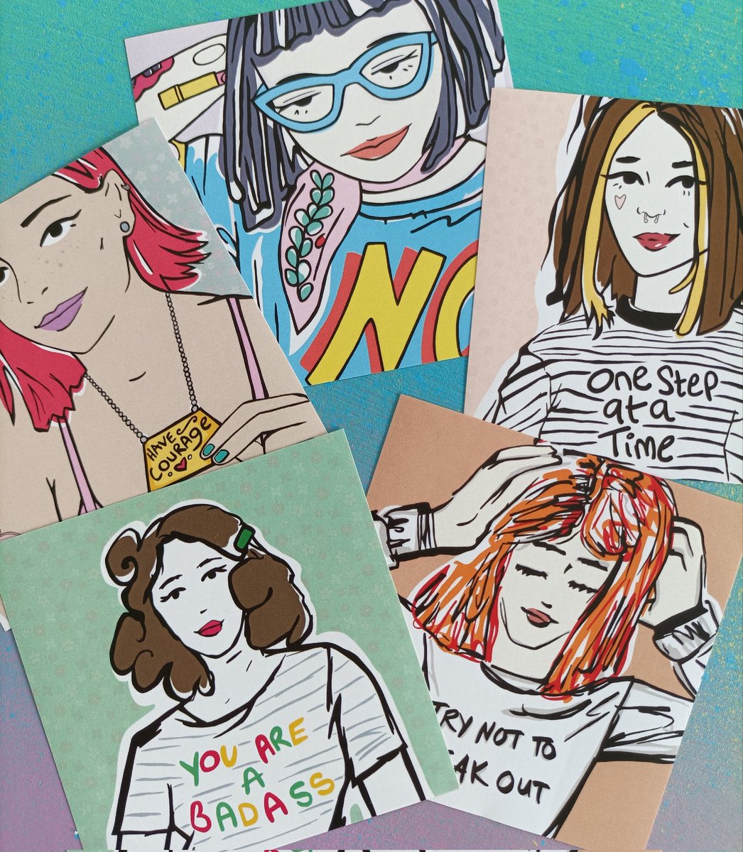 #mondaymotivation ..These ladies are now available as stickers on my #etsy! I'm definitely needing the Try Not To Freak Out one today...I don't know where the weeks are going!! 😅..

#MondayMotivation #Mondaymorning #mondaythoughts #anothermonday #Mondaymorning #ArtistOnTwitter