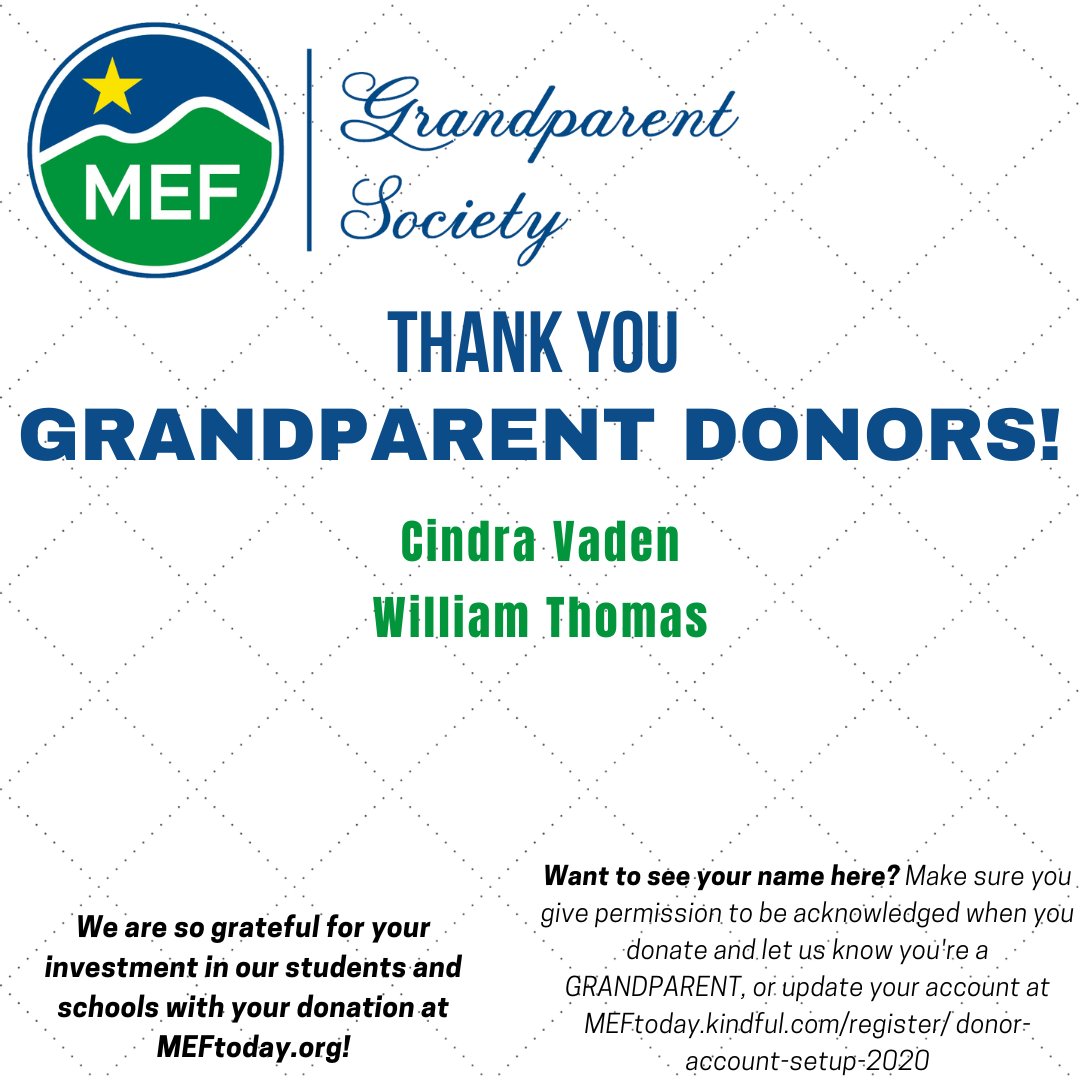 MtnEdFoundation's tweet photo. We LOVE our Grands! We are so grateful for our many grandparent donors for investing in our children with your donation at https://t.co/hAQ9JdkFme! With your stalwart support, #SignalDREAMS big for our 2700 students! https://t.co/KoSLizw3um