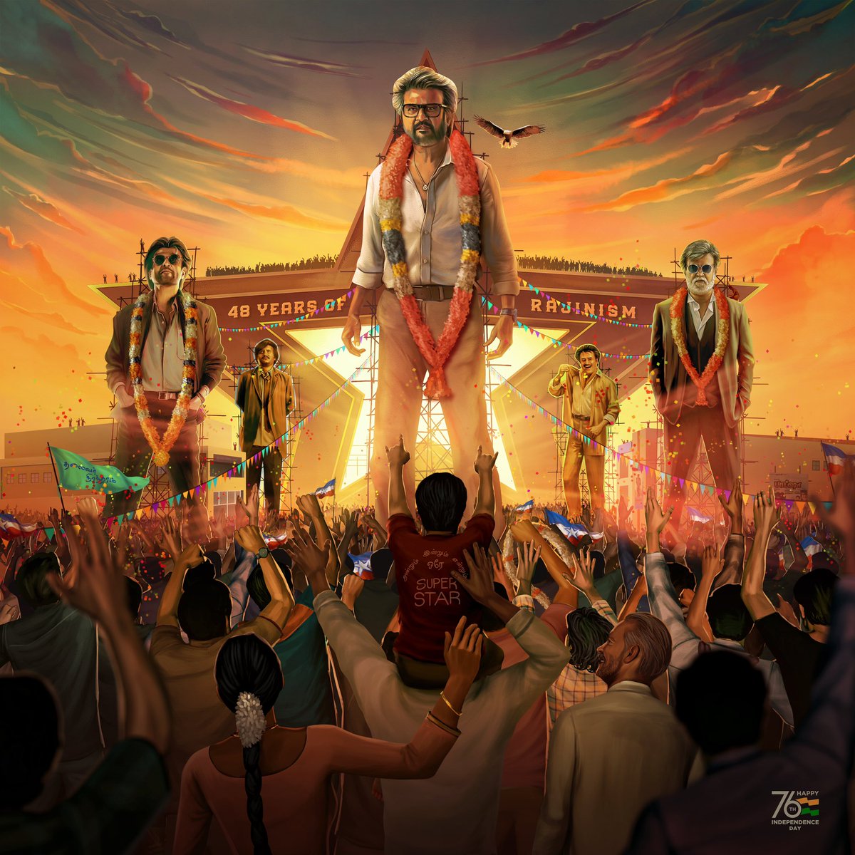 desingh_dp's tweet photo. Andrum Indrum Endrum
#ThalaivaruNirantharam 🤘🏾🤘🏾🤘🏾
The Emperor who keeps entertaining 5 generations of people and fans all over the world through his Cinematic Kingdom⭐️

Celebrating #48YearsOfRAJINISM 

Let’s laud the unmatchable legacy of beloved Superstar @Rajinikanth 🤘

#Thalaivar #Jailer #Superstar #Rajinikanth