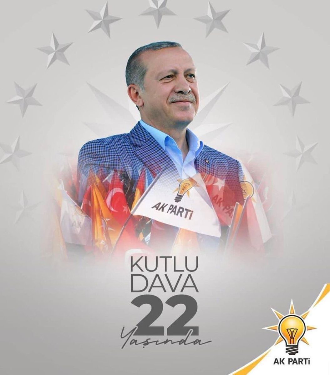 Recep Tayyip Erdoğan liderliğinde, 14 Ağustos 2001'de Türkiye'nin 39. partisi olarak Türk siyasetine giren AK Parti, girdiği tüm seçimlerden birinci parti olarak çıkmayı başararak, 22 yılı geride bıraktı. 
Nice başarılı yıllara!
<a href="/Akparti/">AK Parti</a>
<a href="/RTErdogan/">Recep Tayyip Erdoğan</a>
#AKParti
#AkParti22Yaşında