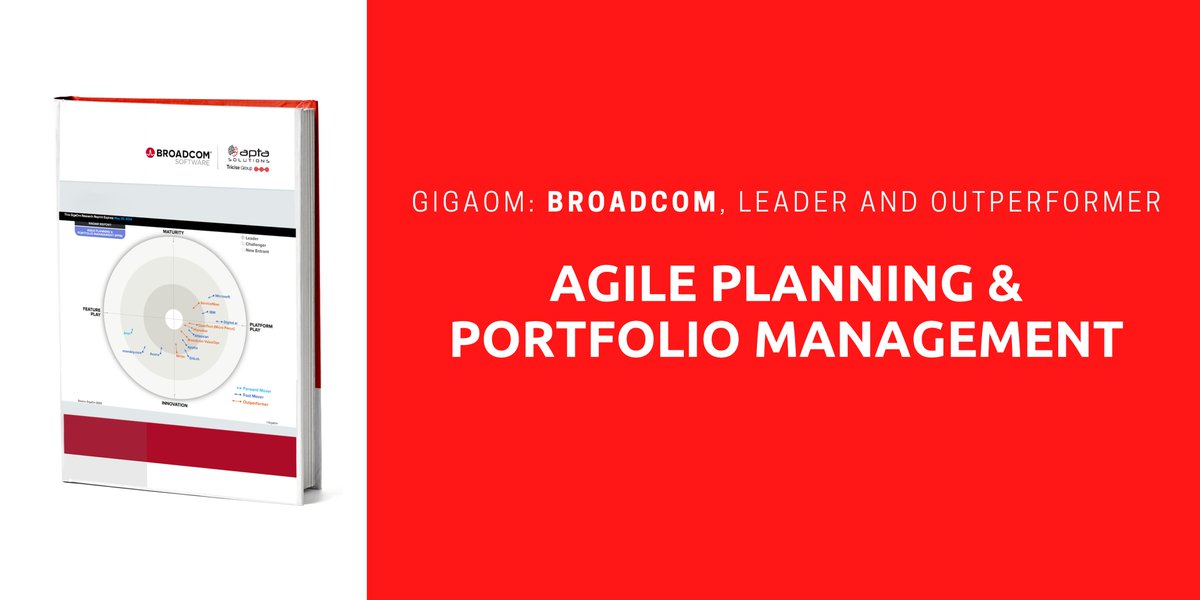 AptaSolutions's tweet photo. 🆕 @BroadcomVSM nommé leader et surperformant dans le domaine de la #PlanificationAgile et la #GestiondePortefeuille

Téléchargez l’intégralité du #RapportRadar (@GigaOm) pour en savoir plus ➡ https://t.co/LRlABUEtKF

#Gigaom #AgilePlanning #PortfolioManagement #BroadcomSoftware https://t.co/kY06asDk6O
