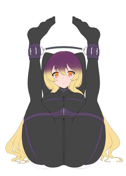 ぴっちり拘束聖の下描きです 