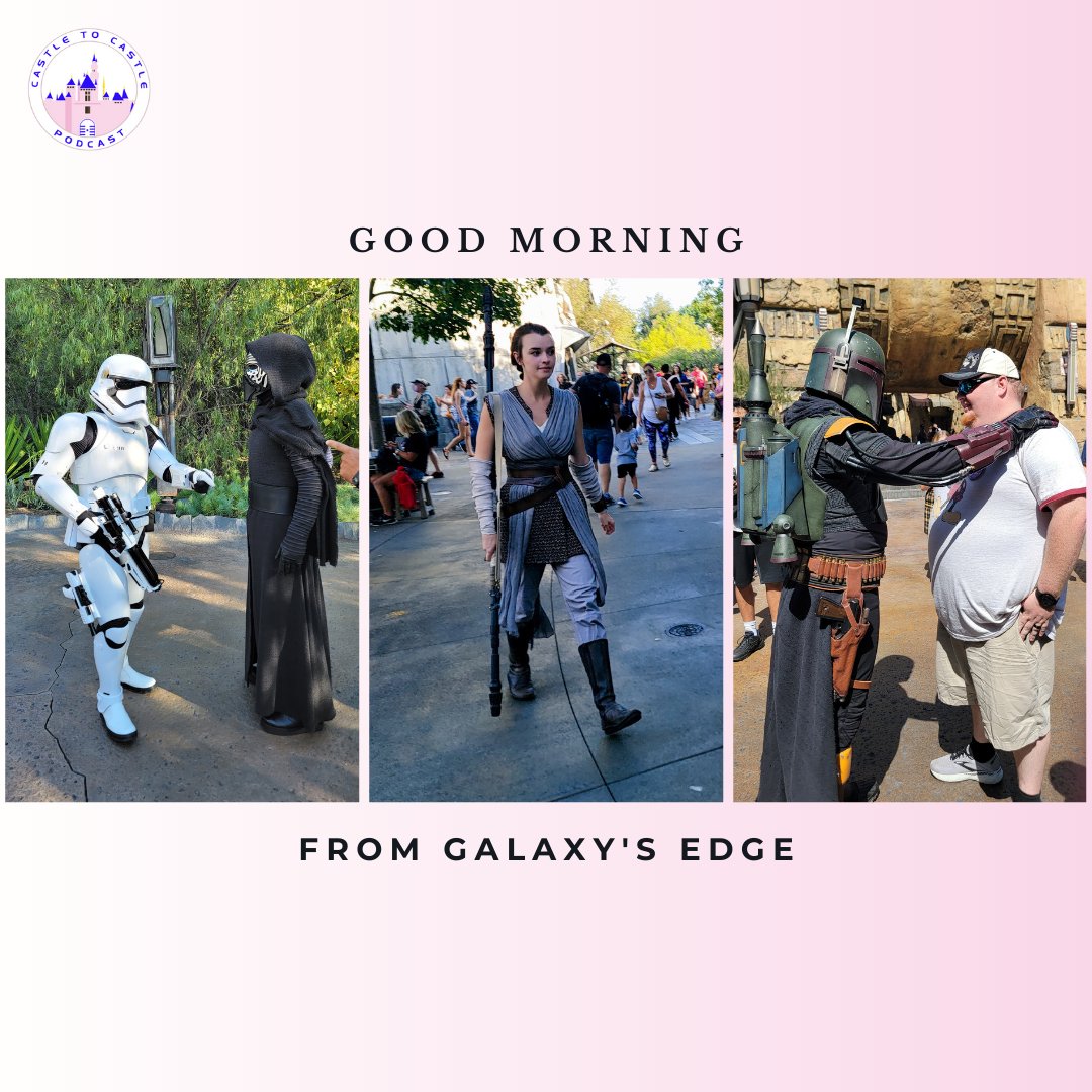 Castle2CastlePC's tweet photo. Good Morning from Galaxy's Edge

#castletocastlepodcast #disney #disneyland #starwars #galaxysedge https://t.co/vujnZr19T5