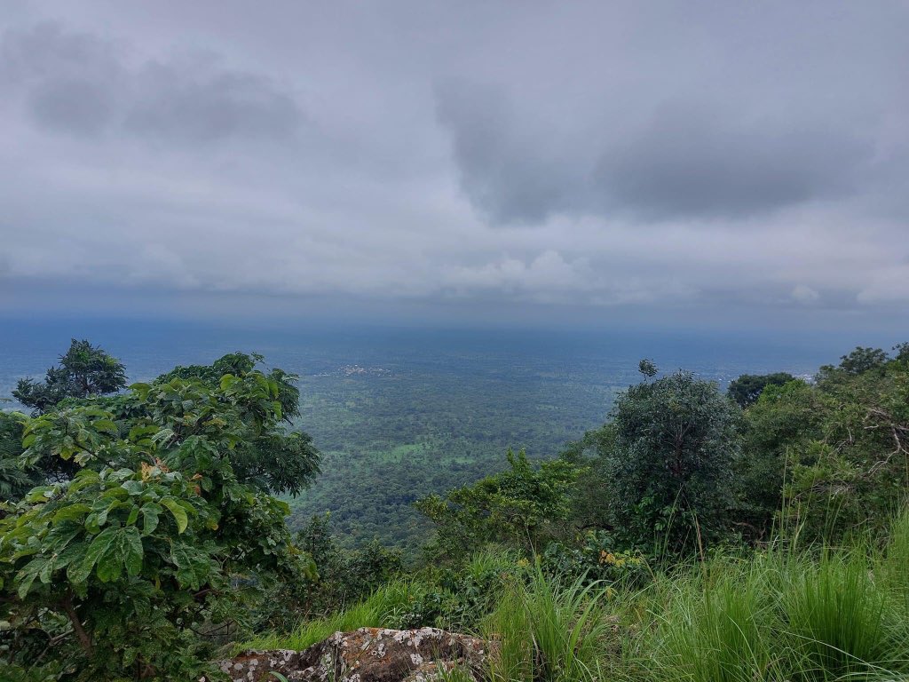 Scenic views from the top of the Breast Mountain. 

This is the best time to visit the Breast Mountain at Kyabobo National Park, Oti Region, Ghana. 

#ItIsBeyondSeeing
#ItIsAnExperience