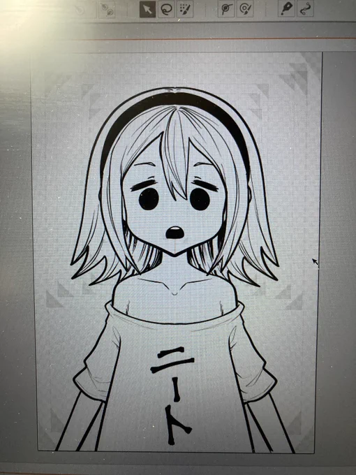 じろちゃんに受肉する準備してる 30分もかけてない絵だけどとりあえず受肉するんだ話はそれからだ