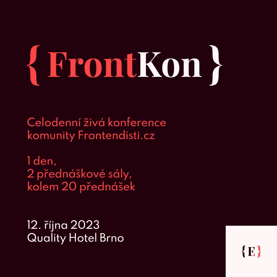 Co takhle začít stylovat jen pomocí čistého #CSS?
Pojďme se společně s Janem Svěrákem z <a href="/briloteam/">Brilo Team 💻</a> podívat na to, zda je možné si usnadnit dlouhodobou údržbu a onboarding bez dopadu na každodenní 𝗱𝗲𝘃𝗲𝗹𝗼𝗽𝗲𝗿 𝗲𝘅𝗽𝗲𝗿𝗶𝗲𝗻𝗰𝗲.

Už 12. října na #FrontKon. 🔥