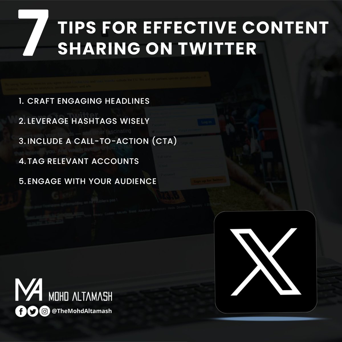 Twitter is a fast-paced platform where concise and engaging content thrives. Here's how to share your content effectively to maximize its impact

#TwitterStrategy #ContentSharing #TwitterEngagement #TwitterTips #SocialMediaMarketing #EffectiveTweets #HashtagUsage #VisualContent