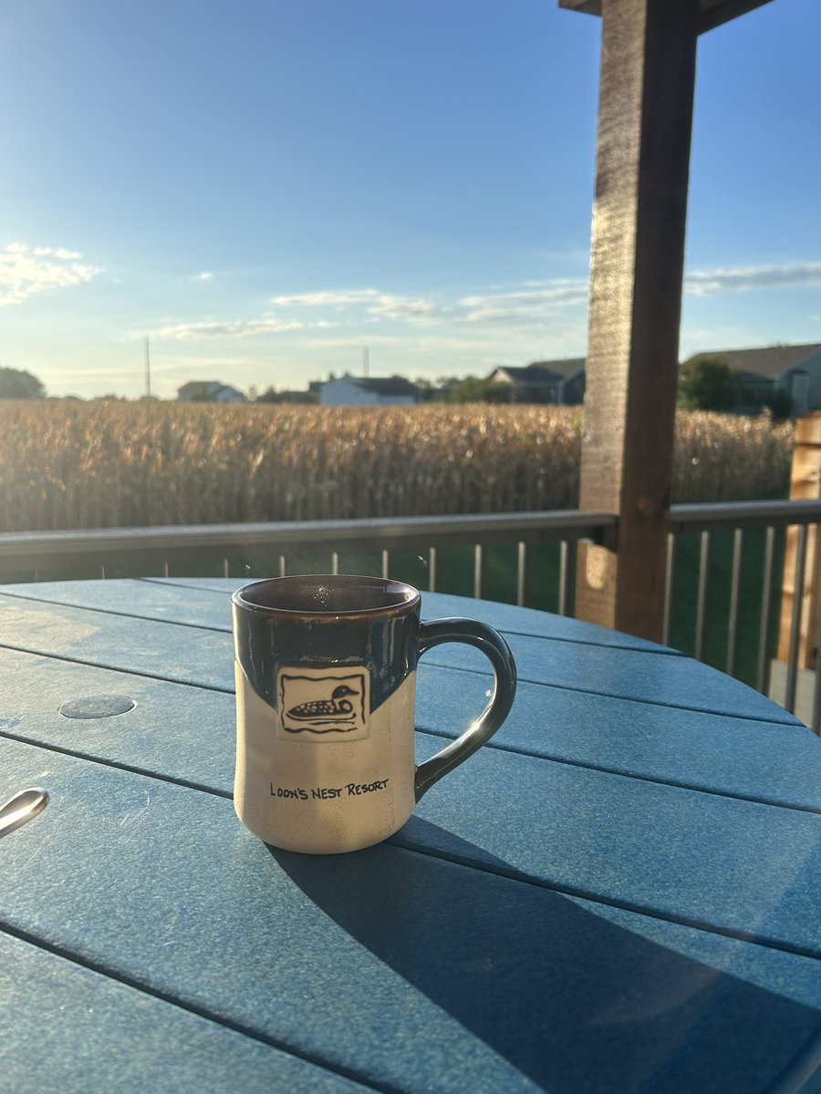 JaimeRose6504's tweet photo. Coffee on the deck before kicking off year 20 as a Blue Dragon! π π
#moveinday2023
#breathfire https://t.co/LUCmLAxLWx