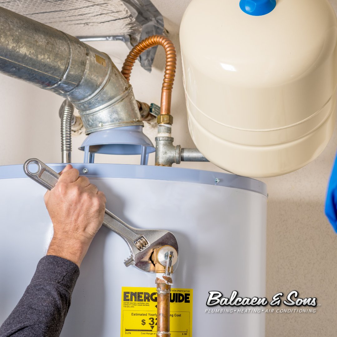 Have you had your water heater serviced lately? A regular servicing schedule can increase efficiency and the lifespan of your water heater by 10 years! #balcaenandsons #winnipeg #plumbing #heating #cooling #doneright #draincleaning #waterheaters #indoorairquality
