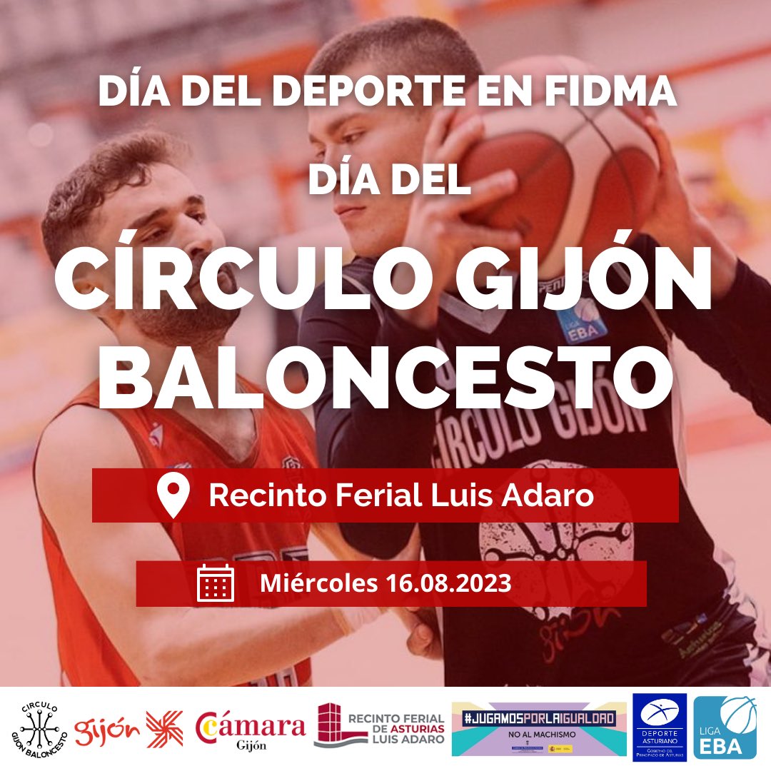 CirculoGijon's tweet photo. 🎡DÍA DEL DEPORTE, DÍA DEL CÍRCULO GIJÓN🏀
Este miércoles se celebra en @Feriasturias el día del deporte y con ello celebramos el día del @CirculoGijon
📍Nos podrás encontrar en el Stand “Conceyos con encantu” - Pabellón 3
¡OS ESPERAMOS EN FIDMA, VAMOS CÍRCULO!
#fidma23 #gijon https://t.co/YOqowOnh8p