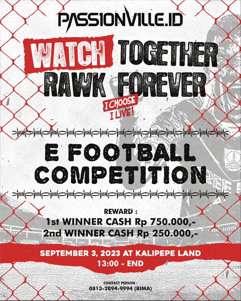 Unity23official's tweet photo. Larangan tandang mendukung tim kesayangan di Liga 1 2023/2023 bukanlah halangan.

Tetap dukung Laskar Sambernyawa Persis Solo melawan tuan rumah Barito Putera pada Minggu 3 September 2023 dengan nobar di Kalipepe Land di acara "WATCH TOGETHER RAWK FOREVER". https://t.co/f6r7EQyGnX