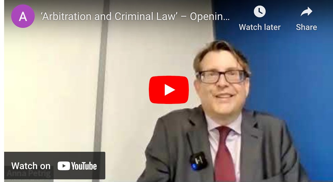 In the opening keynote of the 2023 London Summer Arbitration School Professor Matthew Happold shares his thoughts on arbitration and criminal law. arbitrationlab.com/arbitration-an…
#arbitrationlab #lsas #arbitration #isds