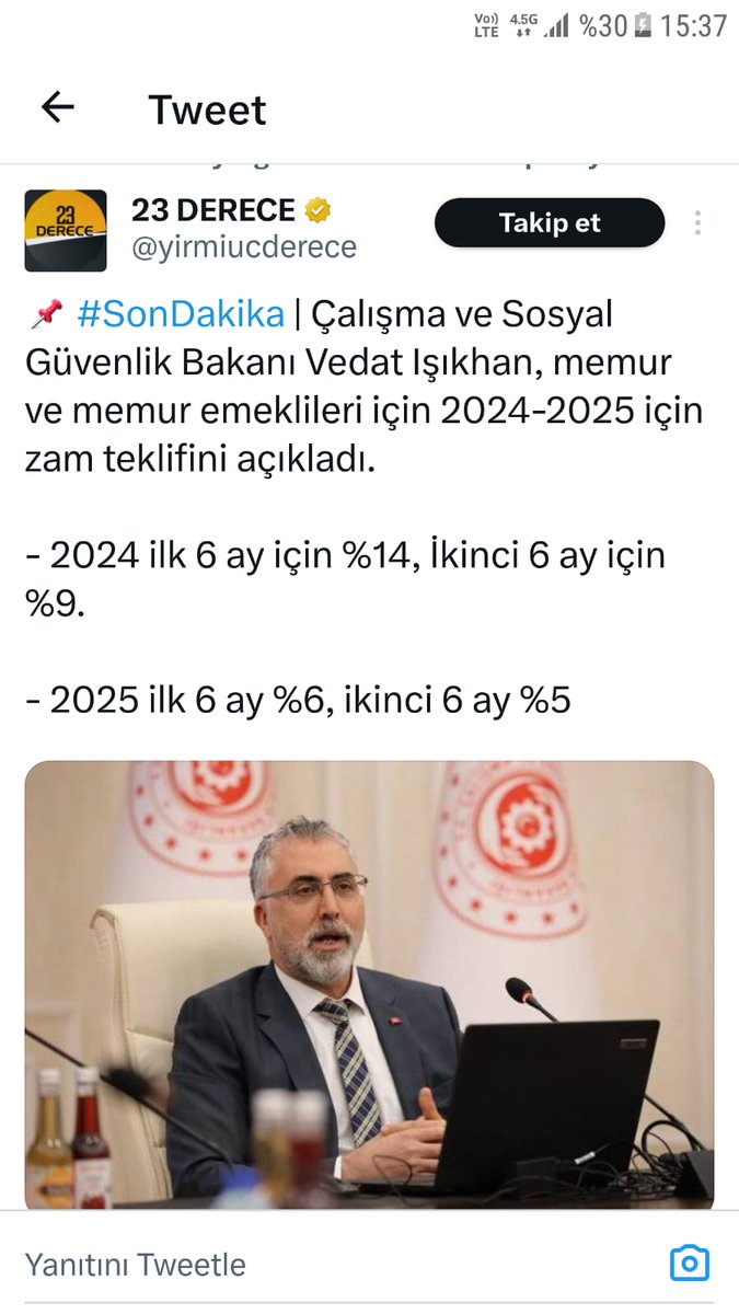 hukukokumuyor's tweet photo. %5 %6 gibi sayılar çok komik bu oranlarda zamlar temel tüketim mallarının hepsine her gün geliyor. Dalga mı geçiyorsunuz insanlarla.
#memur https://t.co/LKrsX0oWab
