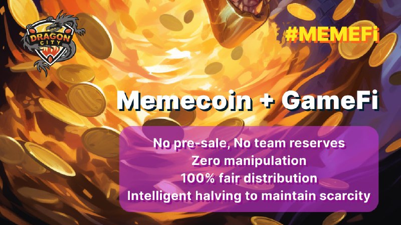 🎁GIVEAWAY🎁

📢New hot MemeFi Dragon City
First limited number of initial invitations

Prizes:
🏆$20 in $ETH

To Enter:
1⃣Follow @DragonCityNET
2⃣RT+ ♥️
3⃣RT their pinned📌

✅Everyone can Mine $Dragon free 
No Presale, No Team, 100% From Mining

🔔48 Hours🔔
#memecoin