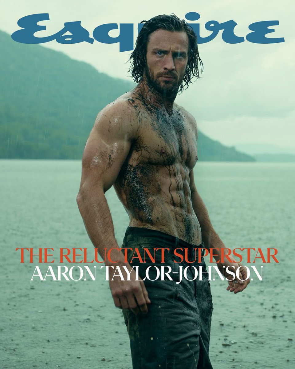 PopBase's tweet image. Aaron Taylor-Johnson graces the cover of Esquire.