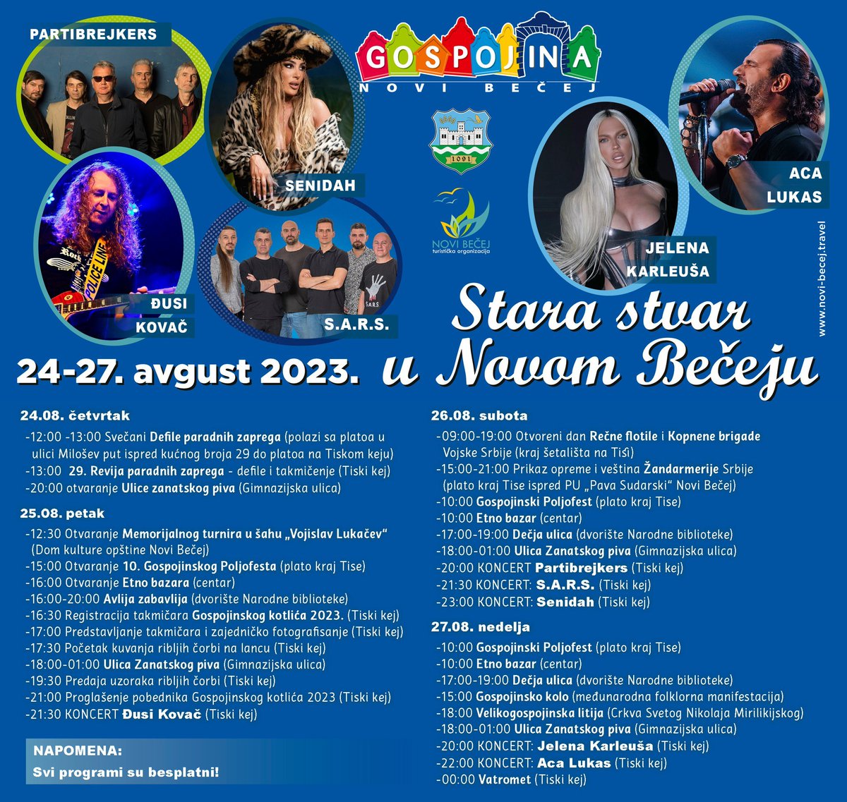 Vidimo se u Bečeju 26.08!!!