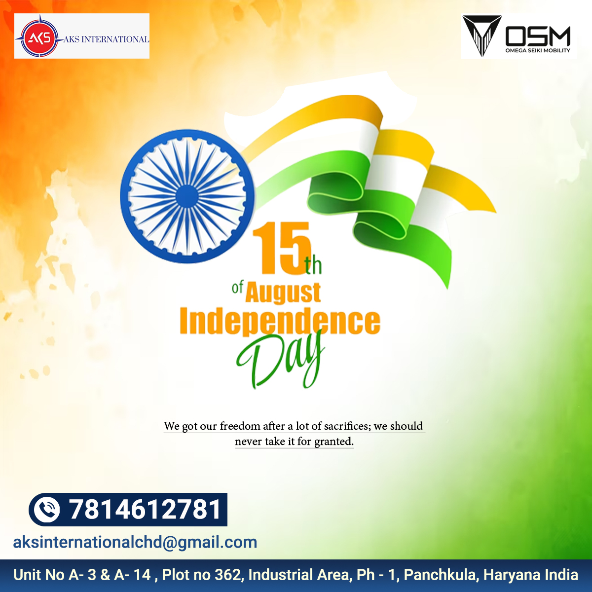 🇮🇳In the radiant hues of freedom's dawn, we rise, united and strong, celebrating the spirit that forever sings, as India's heart with liberty rings. 🎉Happy Independence Day! 🇮🇳

#independenceday #independenceday2023 #india #freedom #august #15thaugust  #happyindependenceday