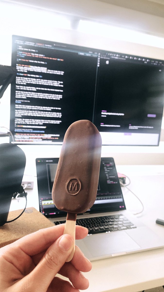 SaraSoueidan's tweet image. Current status:

Taking a short ice cream break after recording for the #PracticalA11y course for over an hour.