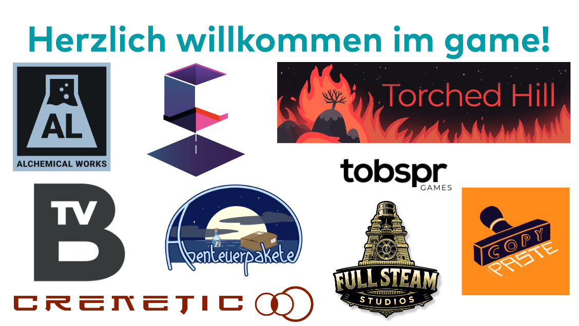 game_verband's tweet photo. Im Juli durften wir uns über 9 neue Mitglieder freuen😊: 
Abenteuerpakete (@StirioLP), @AlchemicalWorks, https://t.co/Alr2J5JopQ Brückner Brückner GbR, @CopyPasteCrew, Crenetic Studios, FULL STEAM Studios, Jumpy Bit, @tobspr &amp; @torchedhill. Herzlich willkommen im game 🥳 https://t.co/GWpR9WnWeD