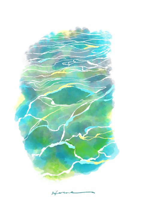 「浪花 白背景」のTwitter画像/イラスト(新着)