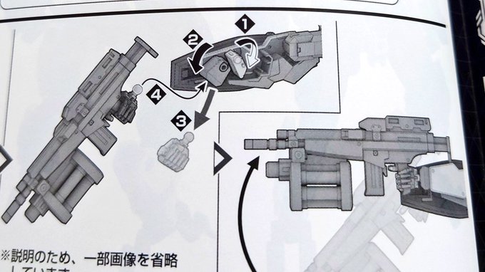 前腕が変な構造してるなぁと思ってたらライフルのストック部を格納するための構造だったとは… 