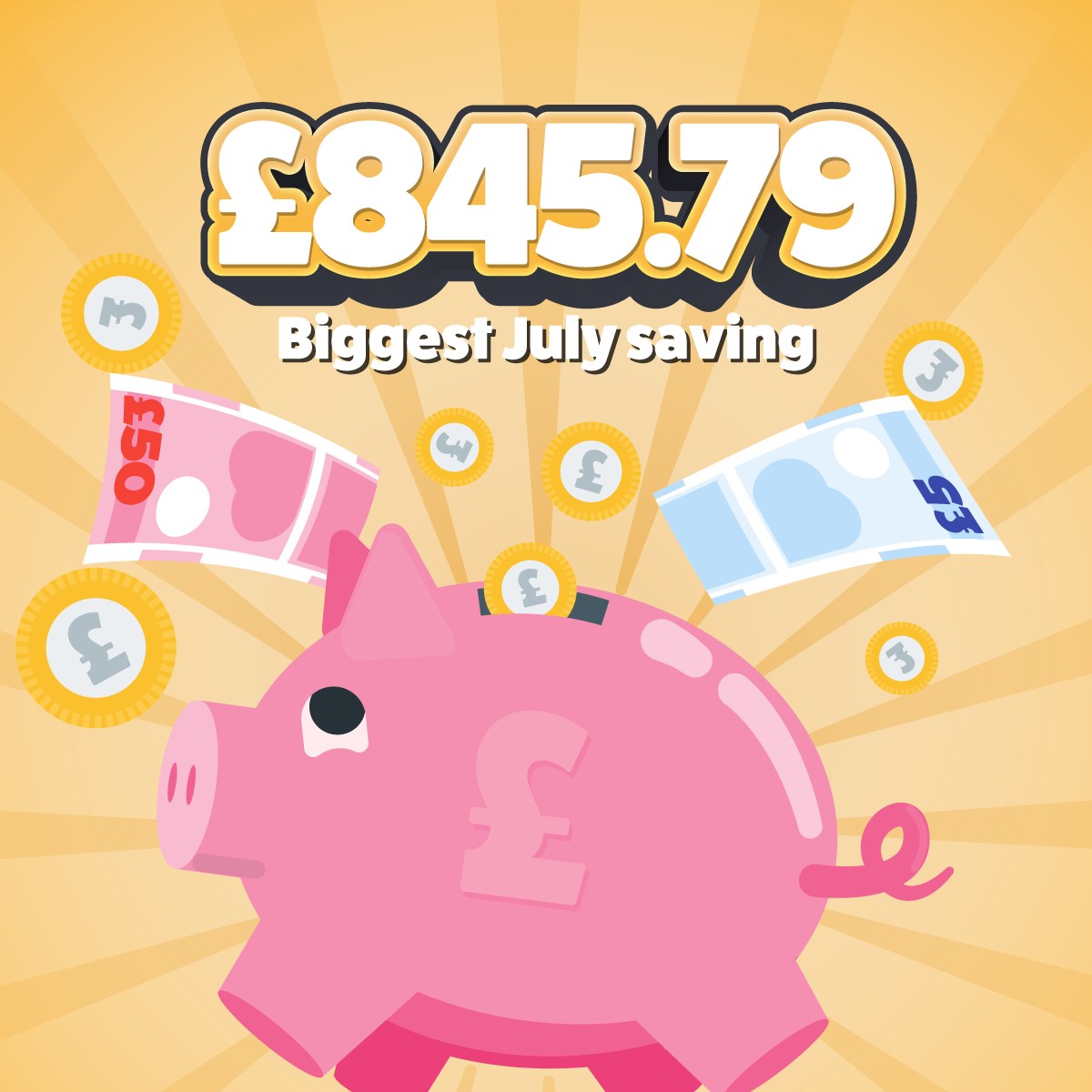 Don't miss out on big savings! Discover how you can save money with our comparison tool. One of our customers even saved a massive £845 in July when they switched energy deals💡