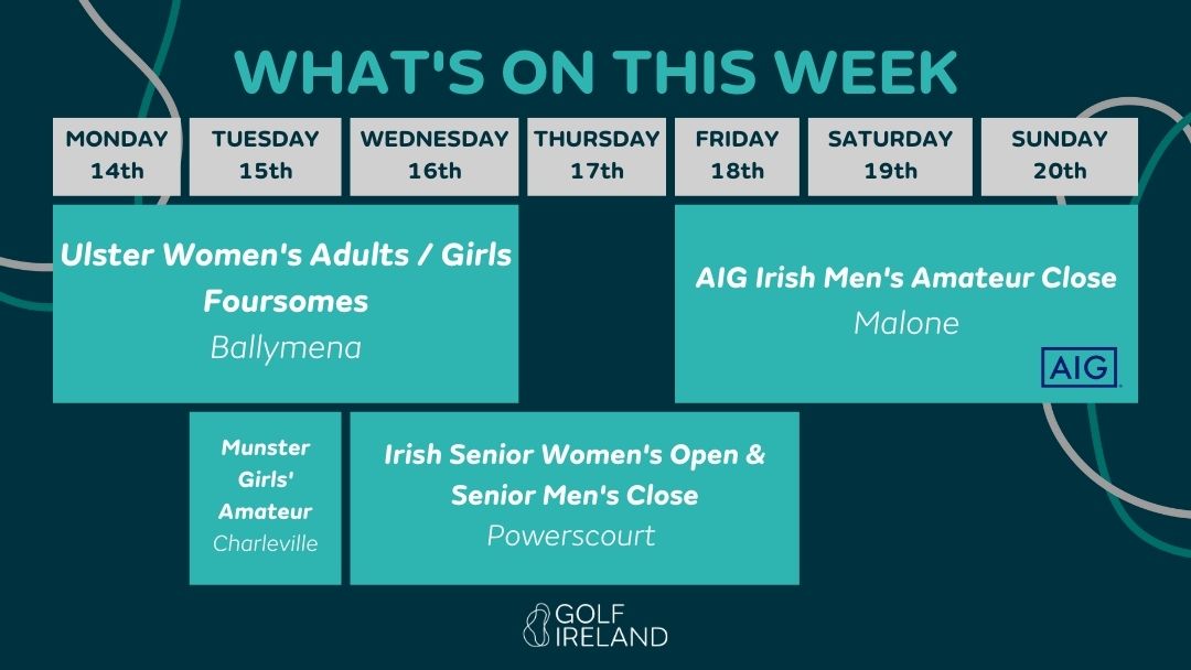 ⛳️What's on this week!⛳️

Schedule: golfireland.ie/championships