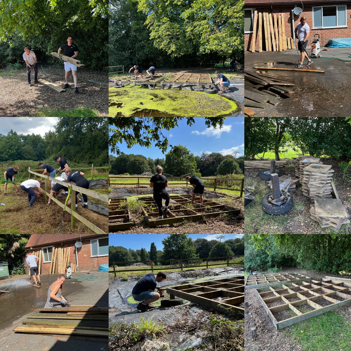 We just💜🧡💚corporate volunteers. THANK YOU🙏 Residential Development Agents Society (RDAS) Committee for working on the 1st stage of our pond redevelopment project. Lifting, shifting, digging, jetwashing, drilling - you name it, they did it🐝🦋🐸#volunteersrock #volunteerimpact