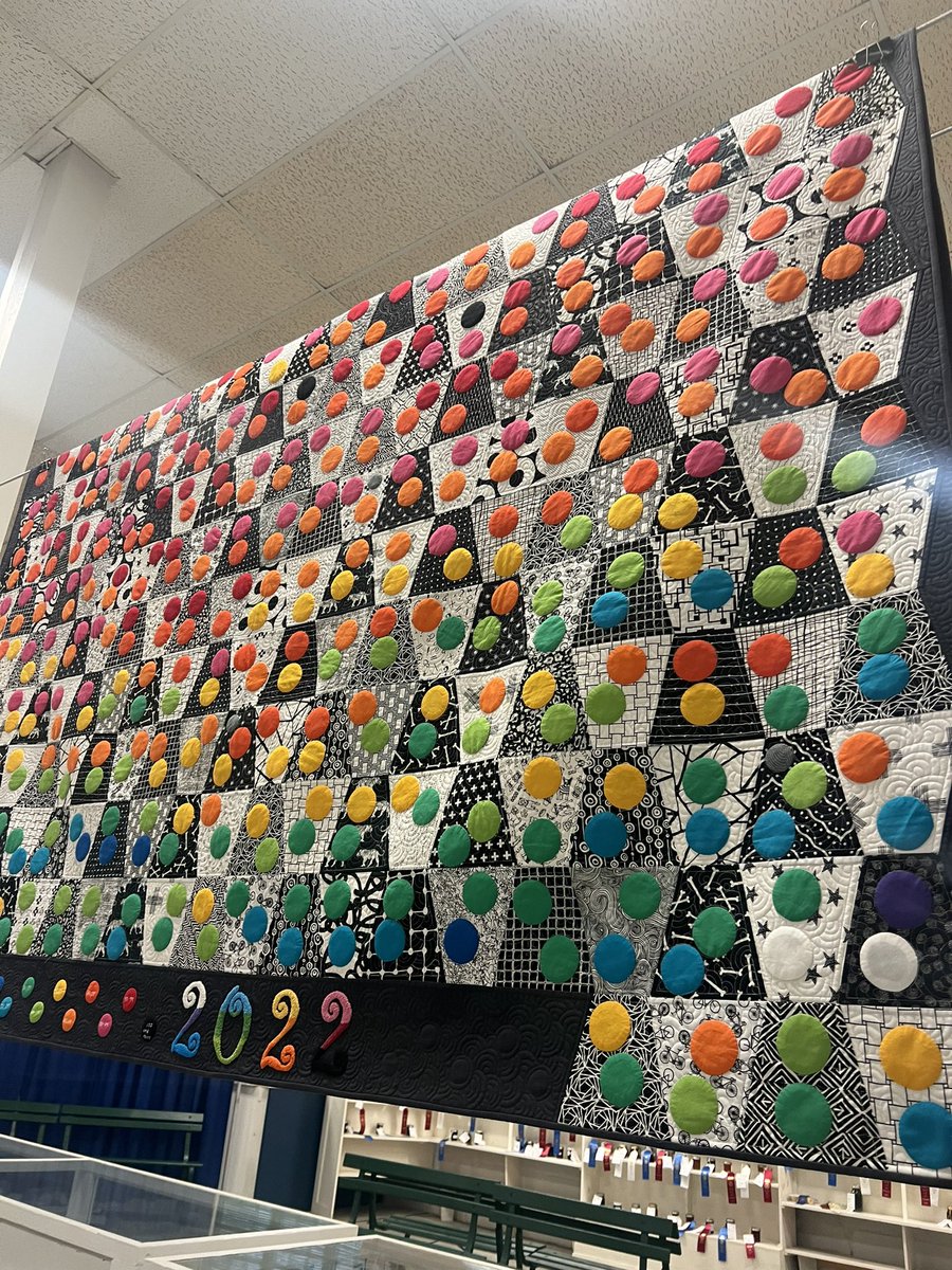 CarahHart's tweet image. I’m at the Missouri State Fair this week. Walking around on Sunday, we found this unbelievably amazing quilt that takes weather to the next level. 

Read the note before looking at the design.