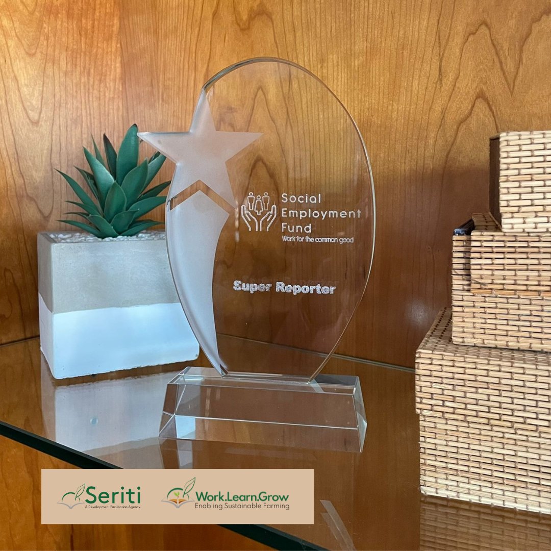 It is with immense joy that we accept this remarkable award for Super Reporter from Social Employment Fund. 
#workingforcommongood #empoweringlives #socialemploymentfund #seritiinstitute #worklearngrow #socialemploy