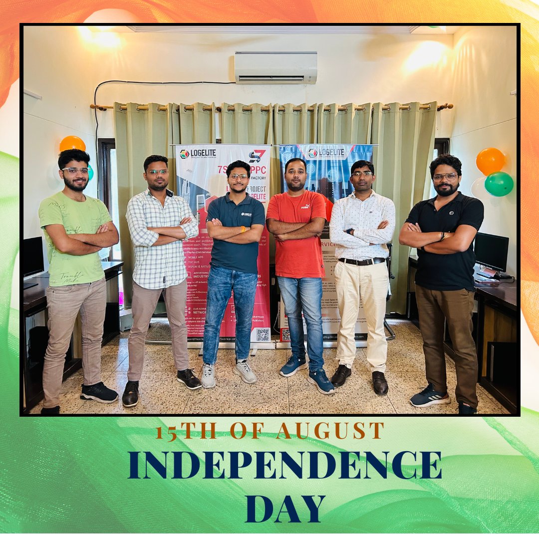 LimitedLogelite's tweet photo. United we stand, celebrating freedom hand in hand. 𝐇𝐚𝐩𝐩𝐲 𝐈𝐧𝐝𝐞𝐩𝐞𝐧𝐝𝐞𝐧𝐜𝐞 𝐃𝐚𝐲!
Visit us at: https://t.co/m3c0ke9D4L
#logelite
#HappyIndependenceDay #15thaugust #india #Lucknow #clebrating #office https://t.co/91Wr7QyCW4