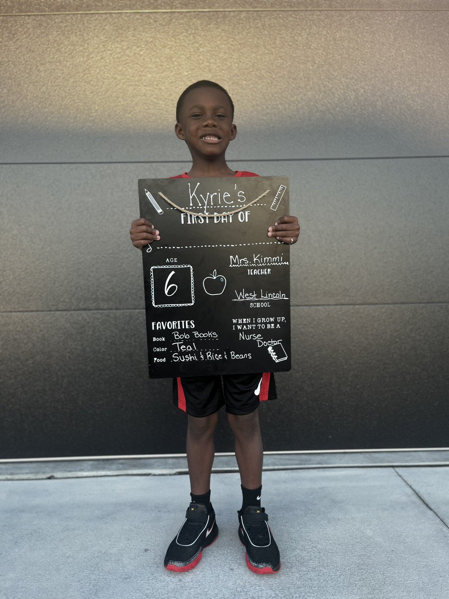 U_Niquely24's tweet image. Father God, 
Be with our strong willed, passionate and competitive six-year-old as he starts first grade! Cover him, Jesus! You are kind, you are smart, you are important and you are handsome, Kyrie! (I know I forgot this grade 🧐) #FirstWeekLPS