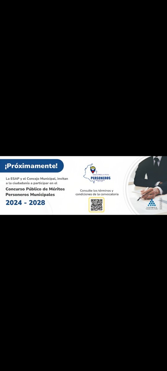 ConcejoDeSVCH's tweet photo. Resolucion No. SC-985 de 2023: “Por medio de la cual se establece el cronograma del Concurso Público de Méritos Personeros Municipales 2024-2028”

https://t.co/dTzvNqH9p5 https://t.co/DGHx2JcpLW