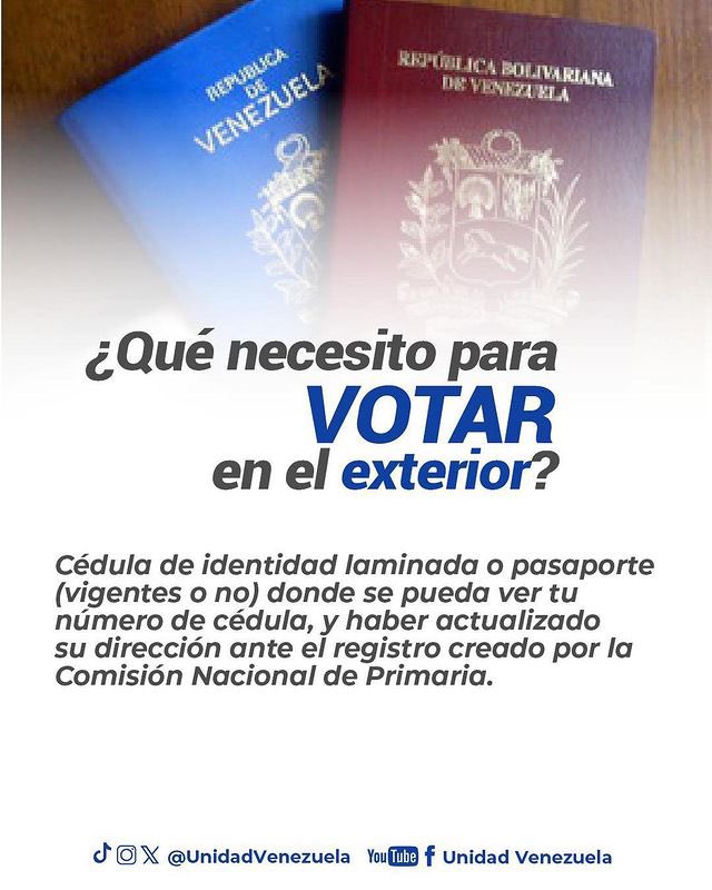 unidad_barinas's tweet photo. La #Primaria es esperanza dentro y fuera del país, y cada día somos más en esta ruta por el cambio político que anhelamos los venezolanos. 

La @cnprimariave ha garantizado el voto en el exterior porque a la elección del #22Oct vamos unidos a cambiar Venezuela. https://t.co/zBFZ7raxCT