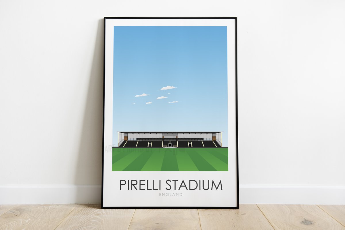 Pirelli Stadium, home of Burton Albion. #handmadeart #noAI #burtonalbion #pirellistadium #football #stadiumart #stadiumartwork #sportprint #footballposter #sportposters #etsyuk #etsyseller #etsyshop #etsyshopuk #etsystore #etsysale #etsyartist #etsyart #etsyartists #etsyartprints